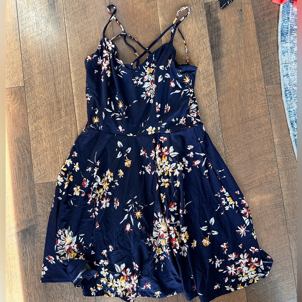 Floral Navy Dress